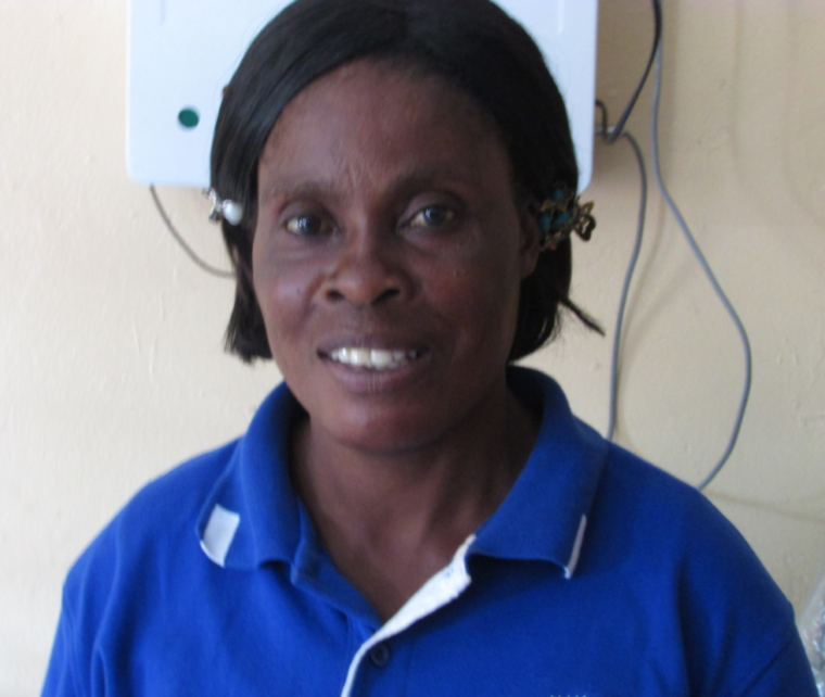 A community health worker in Zambia