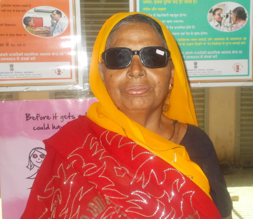 Indian grandmother receives sight'saving surgery