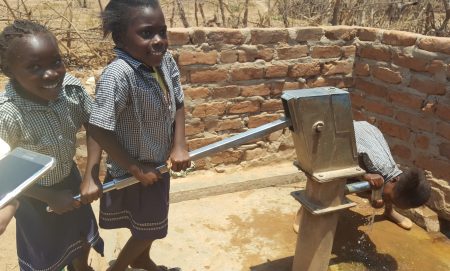 I had the opportunity to accompany our team on a monitoring visit to one of our water projects in Sinazongwe, Zambia. This borehole was established in 2009 in a village called Siabuswi. Thanks to our donors, families now have clean water for drinking, watering their gardens and livestock, and washing hands and faces – which helps stop the spread of the blinding eye disease trachoma. 