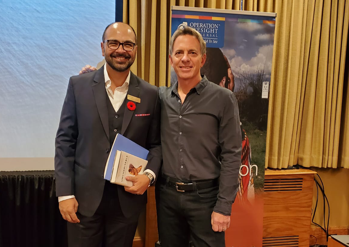 Ali Bandali, our President & CEO, and Dan Pallotta looking at the camera